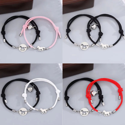 Magnetic Couple Rope Bracelets – Elegant Men's Accessory | Accessorio Uomo Elegante