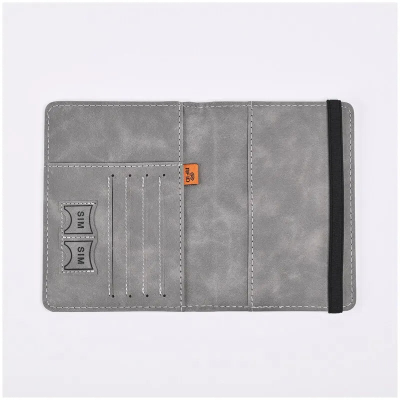 DRAVEN — PU Leather Travel Wallet Men Passport Card Holder