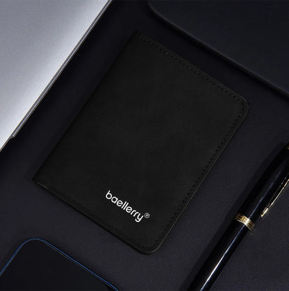 Baellerry PU Leather Wallet Men Minimalist Money Clip – Elegant Men's Accessory | Accessorio Uomo Elegante