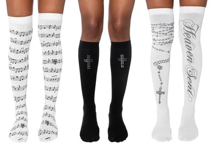 Knee Socks Y2k Stockings Long Socks Woman Emo Harajuku Cosplay Sexy Shoopy Goth Lolita Punk Pantyhose Tights Stockings for Women – Elegant Men's Accessory | Accessorio Uomo Elegante