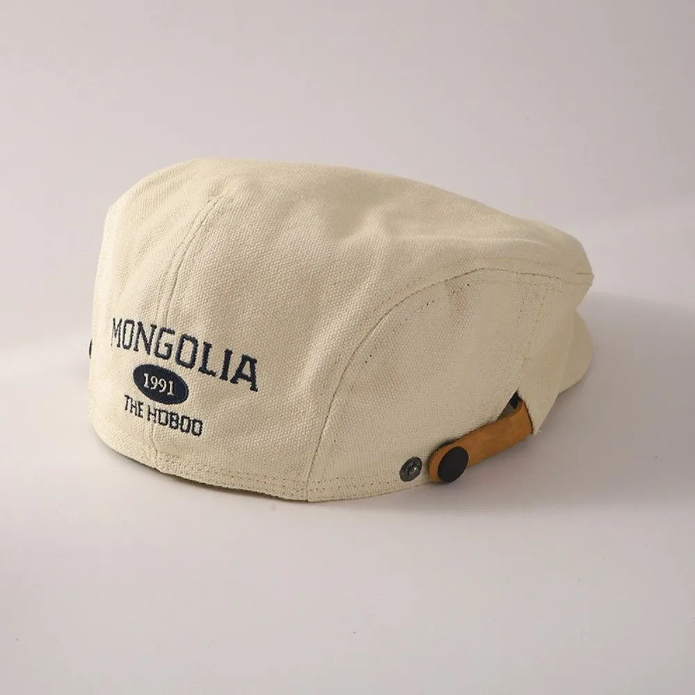 DRAVEN — Vintage Embroidered Beret – Classic Street Newsboy Cap