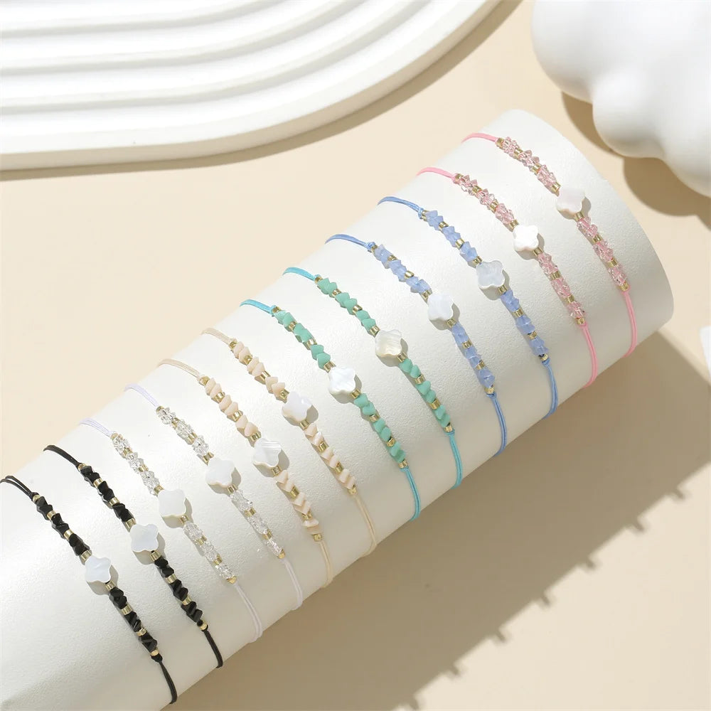 DRAVEN — 12-Piece Beaded Braided Bracelet Set