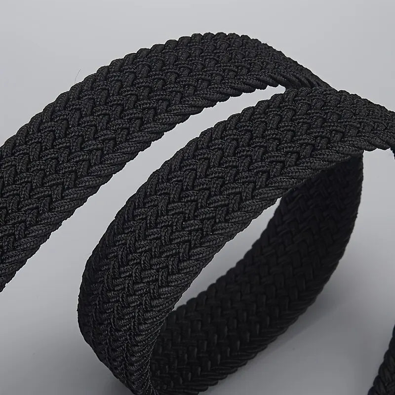Woven Elastic Belt Unisex Casual Outdoor Design – Elegant Men's Accessory | Accessorio Uomo Elegante