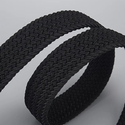 Woven Elastic Belt Unisex Casual Outdoor Design – Elegant Men's Accessory | Accessorio Uomo Elegante