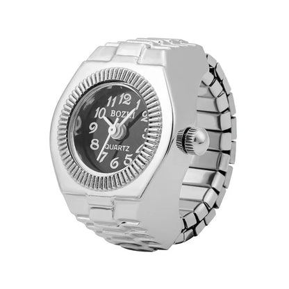 Time Loop – Unisex Ring Watch with Circular Alloy Dial – Elegant Men's Accessory | Accessorio Uomo Elegante