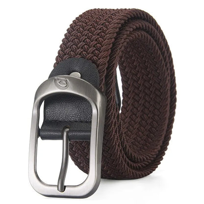 Woven Elastic Belt Unisex Casual Outdoor Design – Elegant Men's Accessory | Accessorio Uomo Elegante