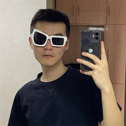 Eyebrow Sunglasses – Irregular Statement Eyewear – Elegant Men's Accessory | Accessorio Uomo Elegante