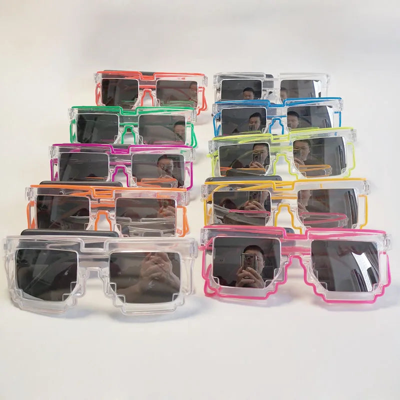 DRAVEN — Glow-in-the-Dark LED Sunglasses – Mosaic Party Style