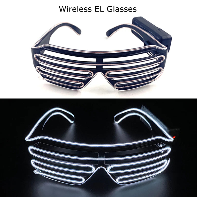 DRAVEN — Wireless LED Glow Sunglasses – Carnival Party Style