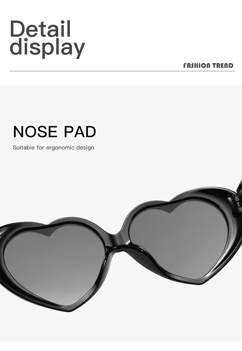 DRAVEN — Heart Sunglasses – Vintage Love Frame UV400 Party Shades