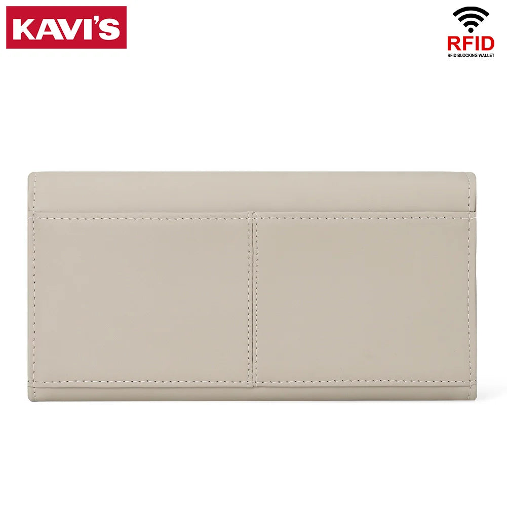 DRAVEN — Luxury Leather Wallet Women RFID Phone Handbag Coin Purse