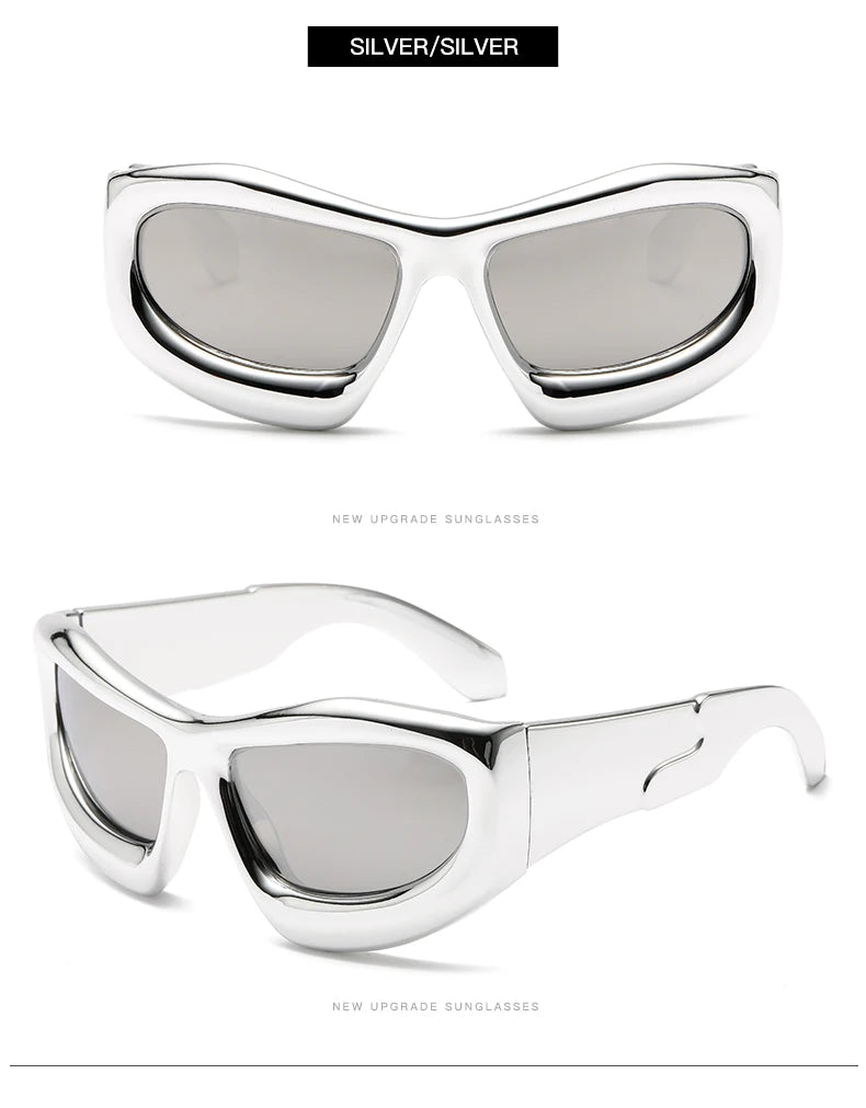 DRAVEN — Y2K Large Frame Sunglasses – Punk  Street Luxury Shades