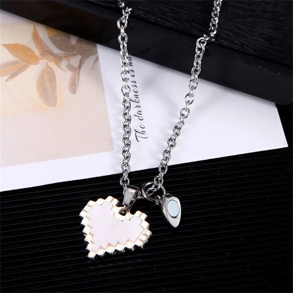 DRAVEN — Magnetic Attraction Couple Necklace – Valentine’s Day Friendship Jewelry Set