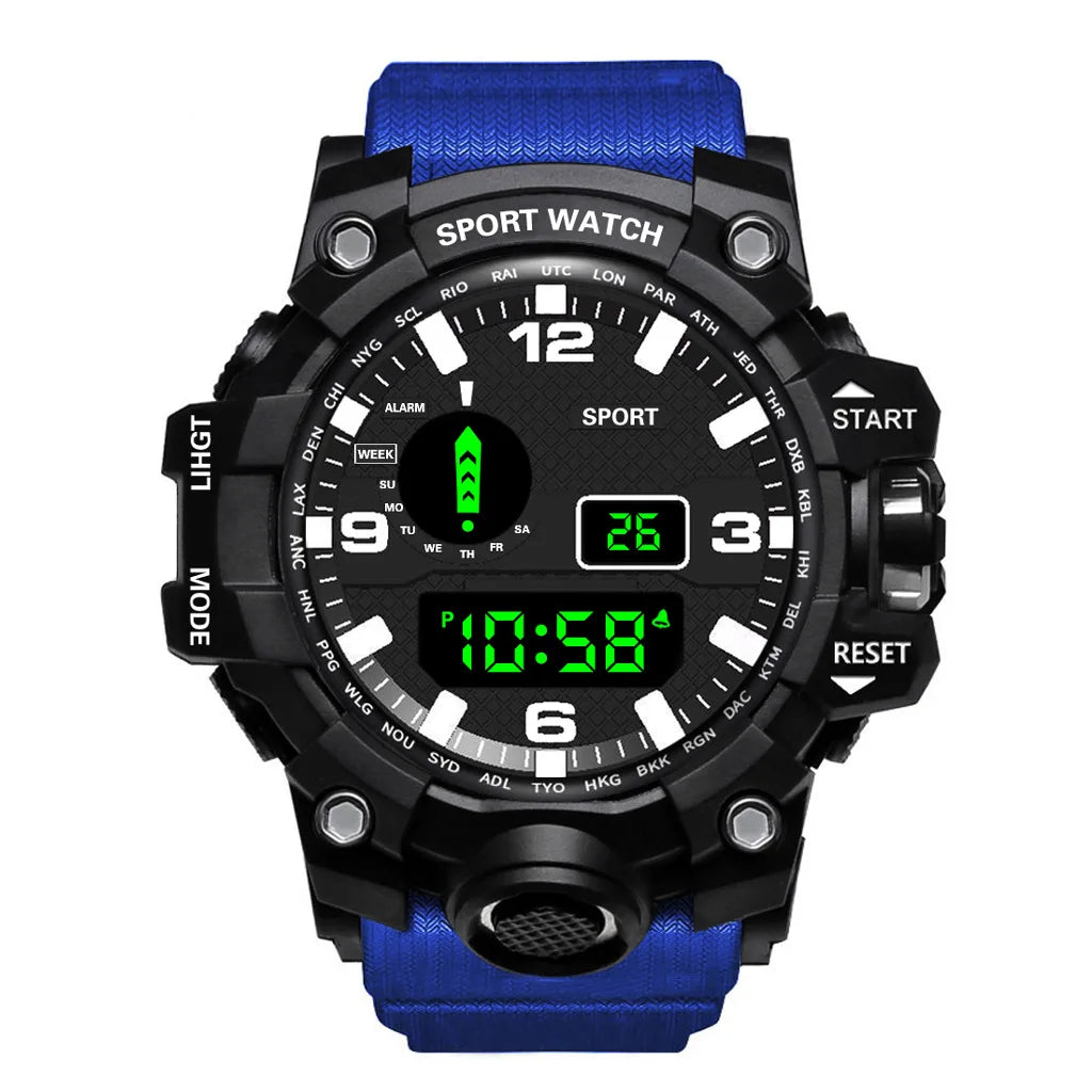 DRAVEN — Tactical Edge – Men’s Digital Sport Watch with Luminous Display & Alarm