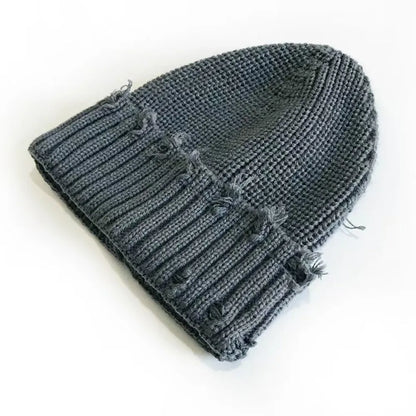 Broken Brim Knit Beanie – Unisex  Winter Style