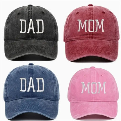 DAD MOM Embroidered Cap – Unisex Cotton Street Style