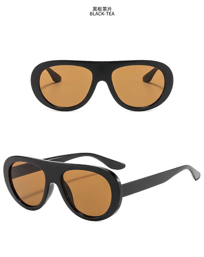 Oversized Sunglasses – Designer Punk UV400 Eyewear – Elegant Men's Accessory | Accessorio Uomo Elegante