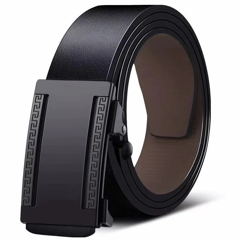 DRAVEN — Luxury Genuine Leather Belt Men Automatic Metal Buckle