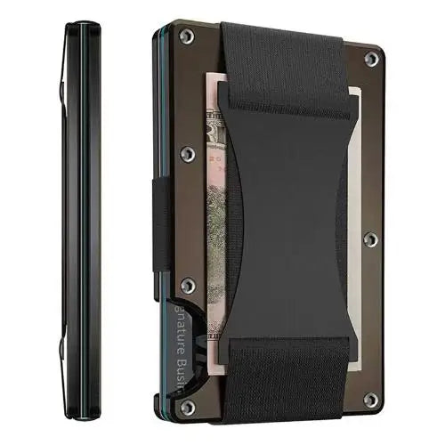 DRAVEN — Forged Carbon Fiber Slim Wallet Men RFID Money Clip