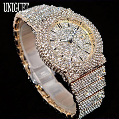 Arctic Blaze – Men’s Ice Steel Luxury Watch 2025 Edition – Elegant Men's Accessory | Accessorio Uomo Elegante