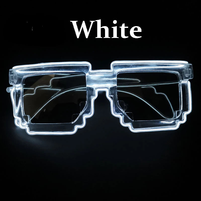 DRAVEN — LED Mosaic Glow Sunglasses – Party Flash Style