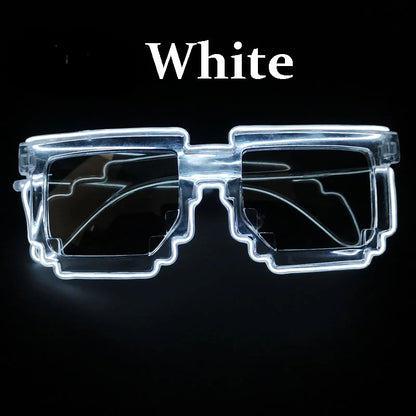 LED Mosaic Glow Sunglasses – Party Flash Style – Elegant Men's Accessory | Accessorio Uomo Elegante
