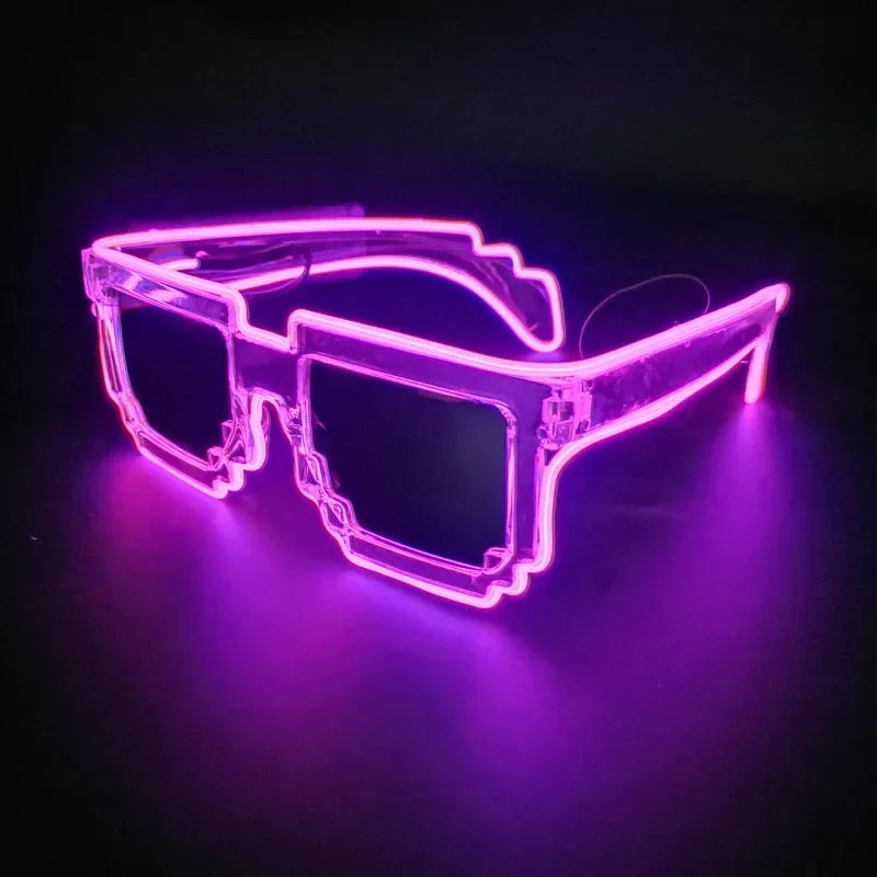 DRAVEN — LED Mosaic Glow Sunglasses – Party Flash Style