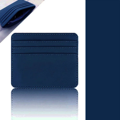 PU Leather ID Card Holder Slim Multi Slot Wallet – Elegant Men's Accessory | Accessorio Uomo Elegante