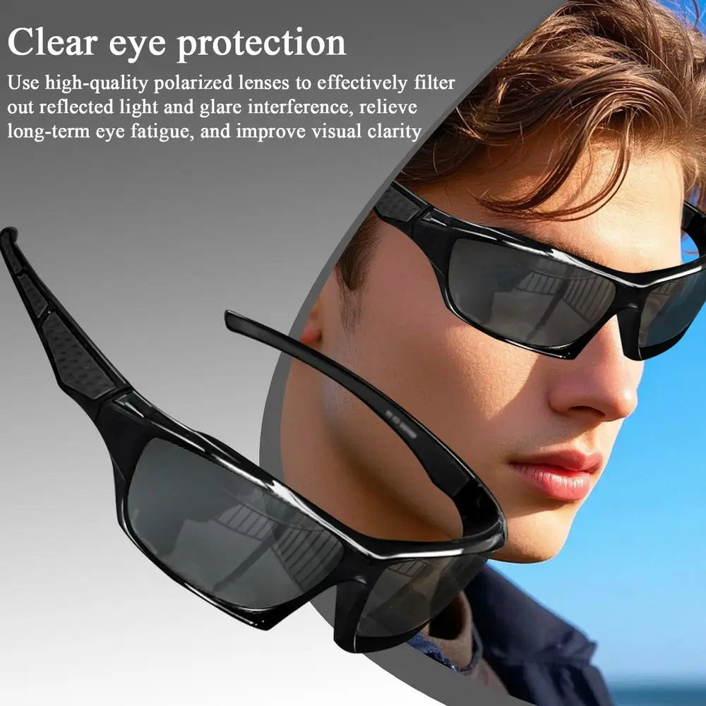 Polarized Fishing Sunglasses – Lightweight Sport Design – Elegant Men's Accessory | Accessorio Uomo Elegante