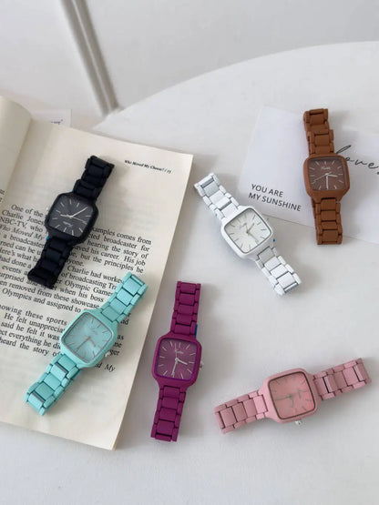 Contemporary Grace – Women’s Square Alloy Watch 2025 Edition – Elegant Men's Accessory | Accessorio Uomo Elegante