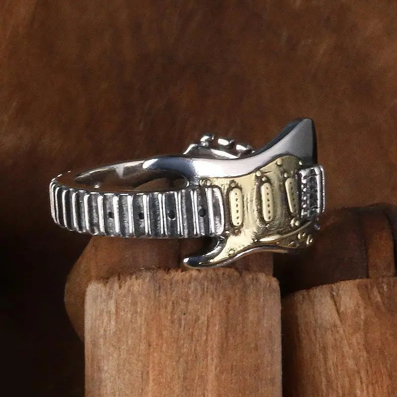 DRAVEN — Retro Electric Guitar Punk Ring