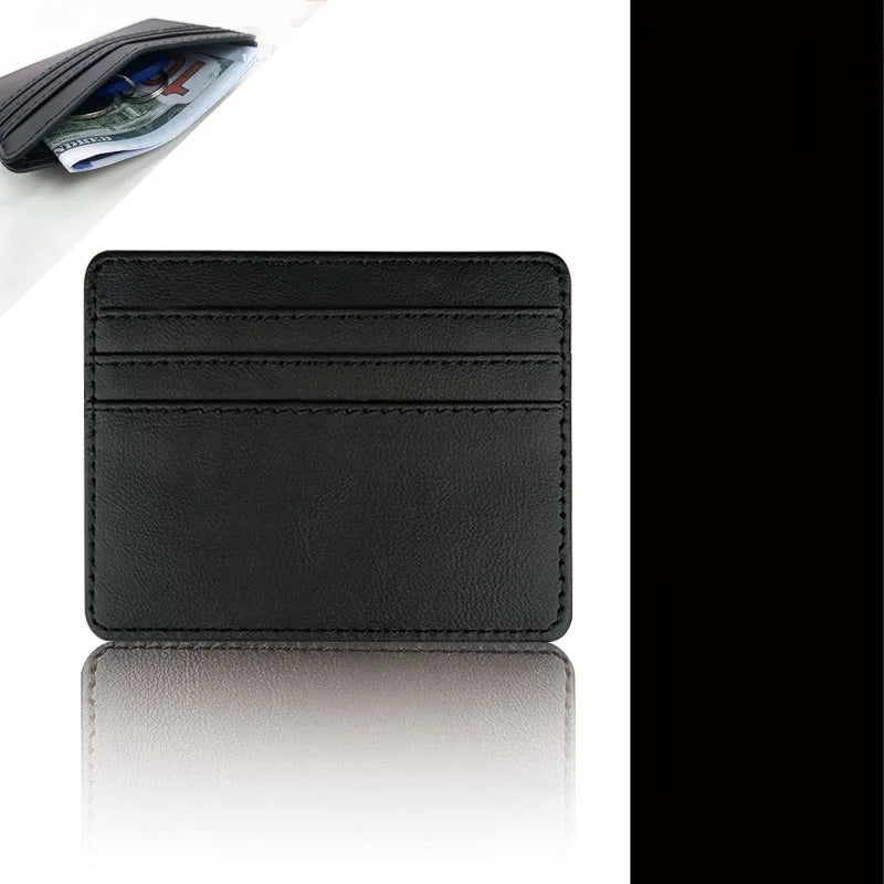 DRAVEN — PU Leather ID Card Holder Slim Multi Slot Wallet