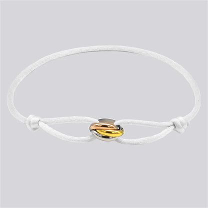 Unisex Rope Bracelet with Metal Buckle