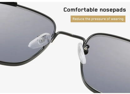 Polarized Metal Sunglasses – High-End Punk Style – Elegant Men's Accessory | Accessorio Uomo Elegante