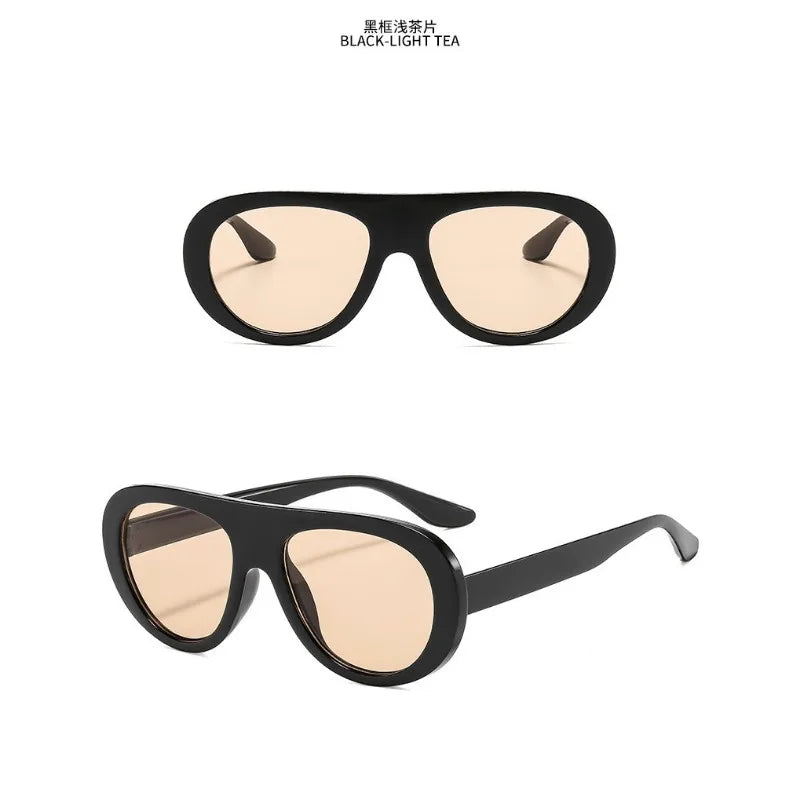 Oversized Sunglasses – Designer Punk UV400 Eyewear – Elegant Men's Accessory | Accessorio Uomo Elegante