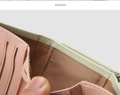 Trifold Wallet Women 2025 Fresh College Style Design – Elegant Men's Accessory | Accessorio Uomo Elegante