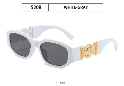 Vintage Rectangle Sunglasses – Small Frame Luxury Shades – Elegant Men's Accessory | Accessorio Uomo Elegante