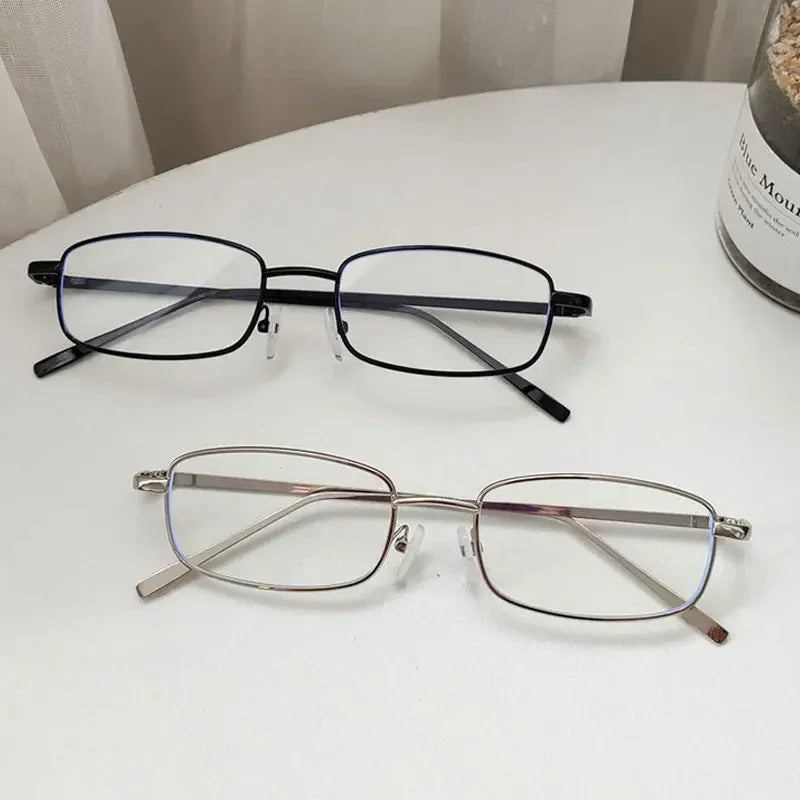 DRAVEN — Small Rectangle Sunglasses – Vintage Metal Frame