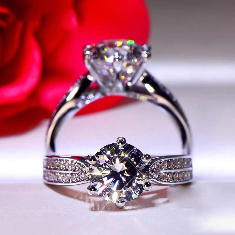 DRAVEN — Gorgeous 3 Carat Silver Promise Ring