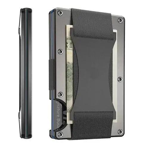 DRAVEN — Forged Carbon Fiber Slim Wallet Men RFID Money Clip
