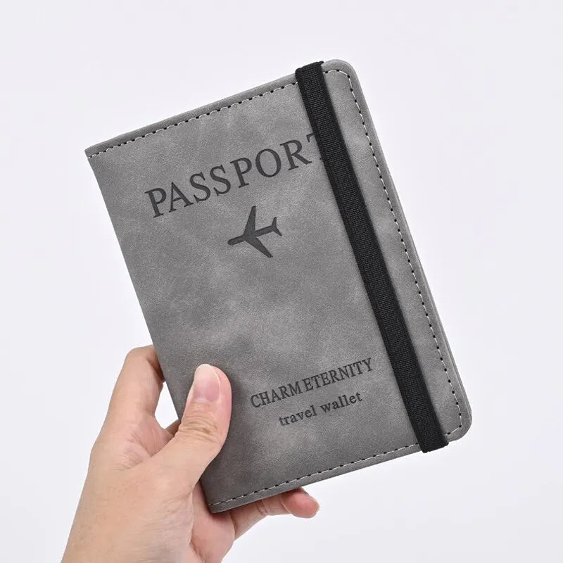 DRAVEN — PU Leather Travel Wallet Men Passport Card Holder
