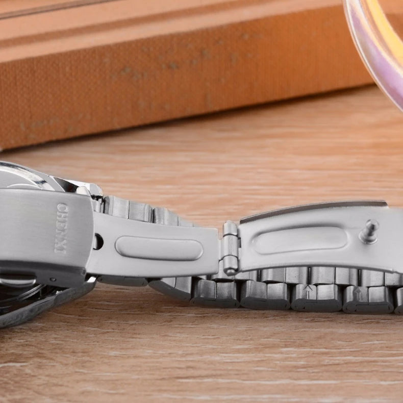 Women’s Luxury Steel Watch – Luminous Quartz & Elegant Design – Elegant Men's Accessory | Accessorio Uomo Elegante