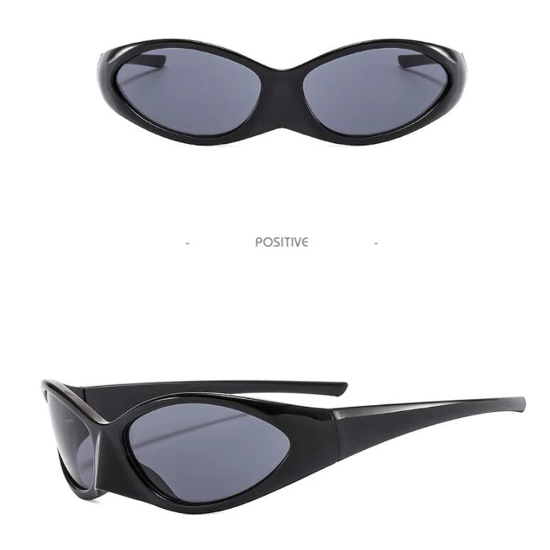 DRAVEN — Burgundy Cat Eye Sunglasses – Reflective Punk Luxury Shades