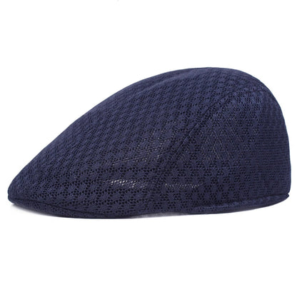 2025 Summer Mesh Beret Hat – Unisex Breathable Newsboy Style Cap – Elegant Men's Accessory | Accessorio Uomo Elegante