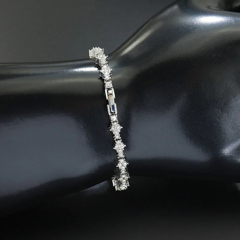 DRAVEN — Round Stone Star Cubic Zirconia Bracelet