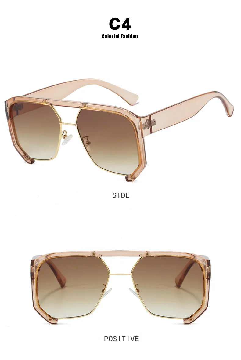 DRAVEN — Irregular Frame Sunglasses – Retro Luxury Shades