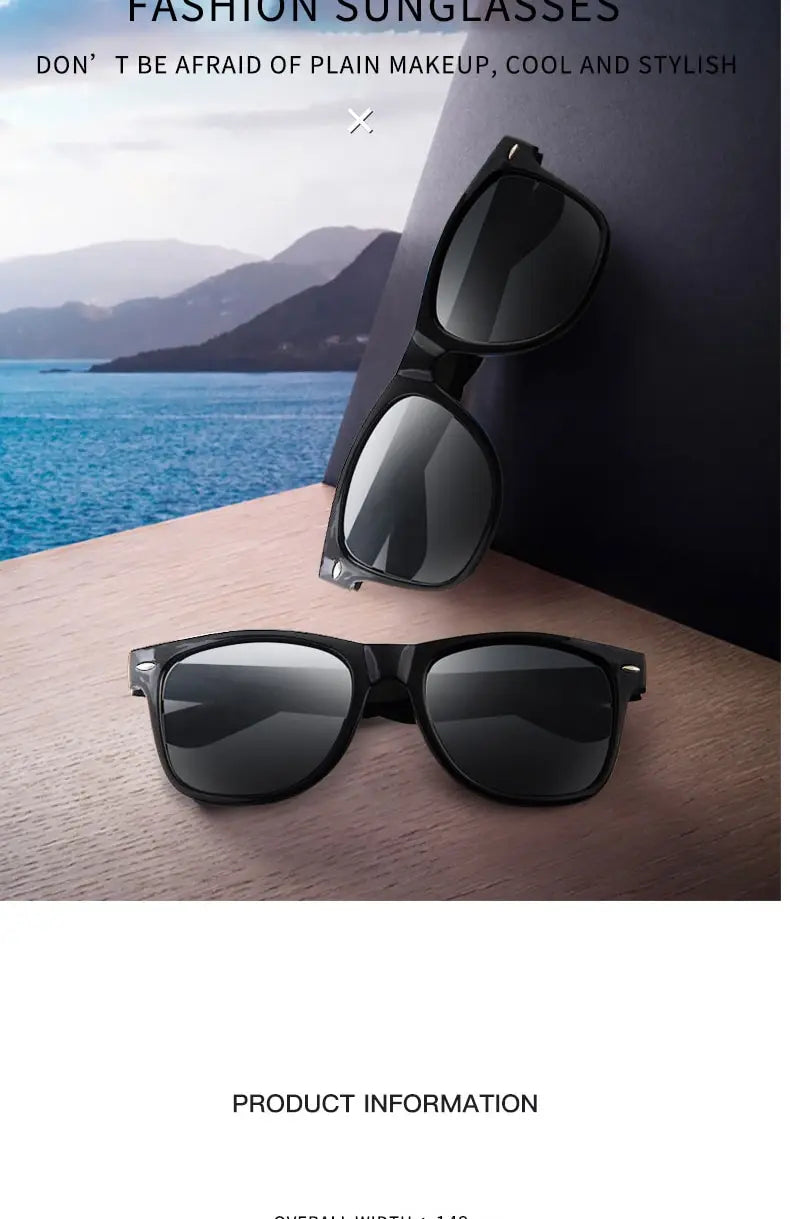Classic Unisex Sunglasses – Timeless Everyday Style – Elegant Men's Accessory | Accessorio Uomo Elegante