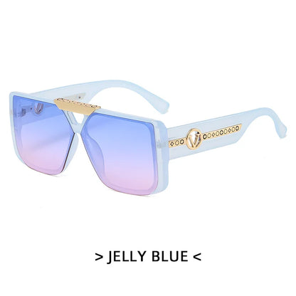 Large Square Street Sunglasses – Designer Travel Style – Elegant Men's Accessory | Accessorio Uomo Elegante