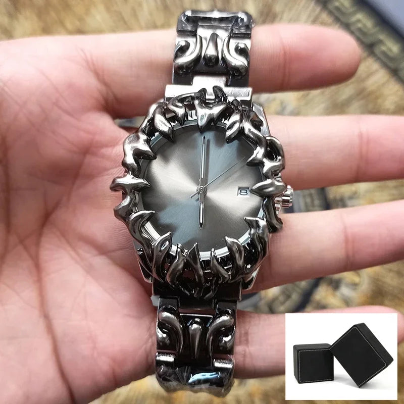 DRAVEN — Neo Era – Men’s Y2K Retro Watch with Alabaster Claw Design