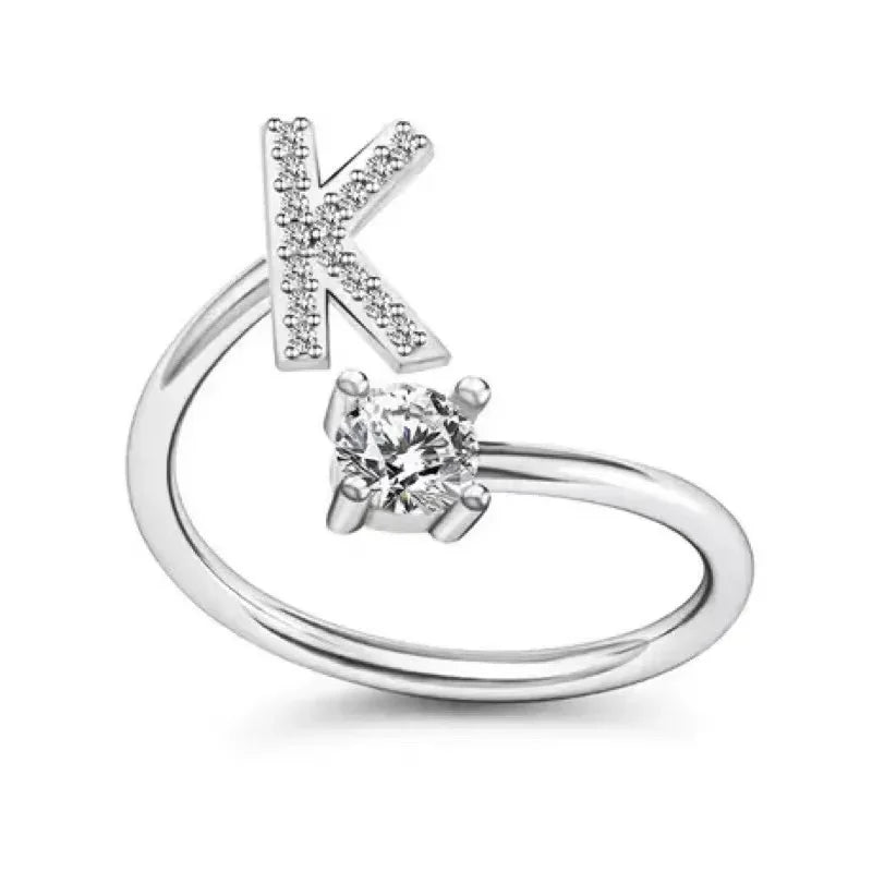 DRAVEN — Alphabet Initial Zircon Ring